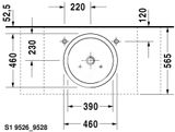 Duravit Starck 1 - Umývadlová misa bez prepadu, priemer 46 cm, biela