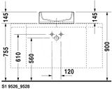 Duravit Starck 1 - Umývadlová misa bez prepadu, priemer 46 cm, biela