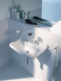 Duravit Starck 3 - Umývadielko, 45x32 cm, s prepadom, s otvorom na batériu, biela