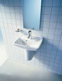 Duravit Starck 3 - Umývadielko, 45x32 cm, s prepadom, s otvorom na batériu, biela