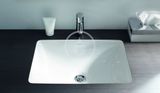 Duravit Starck 3 - Umývadlo vstavané 49x37 cm, bez otvoru na batériu, s WonderGliss, biela