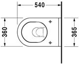 Duravit Starck 3 - Závesné WC, s WonderGliss, biela