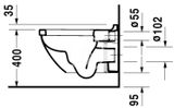 Duravit Starck 3 - Závesné WC, s WonderGliss, biela