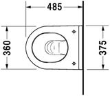 Duravit Starck 3 - Závesné WC, biela