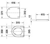 Duravit Starck 3 - WC doska, biela