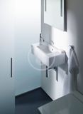 Duravit Vero - Umývadielko, 50x25 cm, s prepadom, s otvorom na batériu vľavo, biela