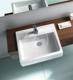 Duravit Vero - Umývadlo zápustné, 55x47x17 cm, s 1 otvorom na batériu, s WonderGliss, biela