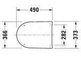 Duravit Darling New - WC doska, SoftClose, biela