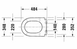 Duravit Darling New - WC doska, SoftClose, biela