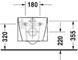Duravit Starck 2 - Závesné WC, biela