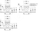 Duravit Starck 3 - Závesné WC pre SensoWash, biela