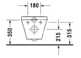 Duravit DuraStyle - Závesné WC, Rimless, biela