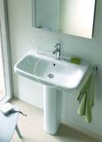 Duravit Happy D.2 - Umývadlo, 100x51 cm, s prepadom, s otvorom na batériu, biela