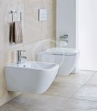 Duravit Happy D.2 - Závesné WC, DuraFix, biela