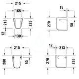 Duravit D-Code - Polostĺp na umývadlo 070545, alpská biela