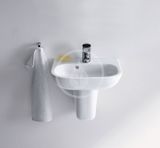 Duravit D-Code - Polostĺp na umývadlo 070545, alpská biela