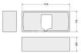 Duravit Príslušenstvo - Podpora k vani D-Code, 1800x800 mm