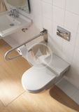 Duravit Starck 3 - Závesné WC, bezbariérové, s HygieneGlaze, alpská biela