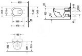 Duravit Starck 3 - Závesné WC, s HygieneGlaze, biela