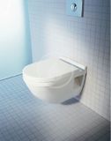 Duravit Starck 3 - Závesné WC, s plochým splachovaním, s HygieneGlaze, alpská biela