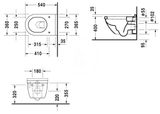 Duravit Starck 3 - Závesné WC s doskou SoftClose, biela