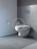 Duravit DuraStyle Basic - Závesné WC s doskou SoftClose, Rimless, biela