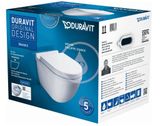 Duravit Starck 3 - Závesné WC, WC doska SoftClose, Rimless, alpská biela