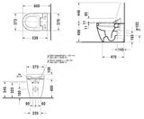 Duravit ME by Starck - Stojace WC pre SensoWash, s WonderGliss, alpská biela