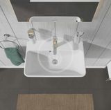 Duravit ME by Starck - Umývadlo, 60x40 cm, s prepadom, s otvorom na batériu, WonderGliss, biela