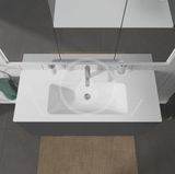 Duravit ME by Starck - Umývadlo nábytkové 123x49 cm, s 1 otvorom na batériu, alpská biela