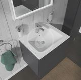 Duravit ME by Starck - Umývadlo nábytkové, 63x49 cm, s prepadom, s otvorom na batériu, WonderGliss, biela