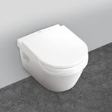 Geberit Duofix - Modul na závesné WC s tlačidlom Sigma30, matný chróm/chróm + Villeroy Boch - WC a doska, DirectFlush, SoftClose, CeramicPlus