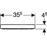 Geberit iCon - WC doska so SoftClose, biela