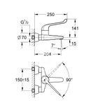 Grohe Euroeco Special - Páková umývadlová batéria, chróm