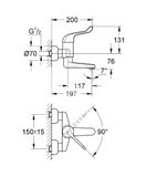 Grohe Euroeco Special - Páková umývadlová batéria, chróm