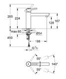 Grohe Concetto - Páková drezová batéria, supersteel