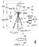 Grohe Eurostyle Cosmopolitan - Umývadlová batéria s výpusťou, chróm