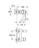 Grohe Concetto - Páková vaňová batéria, chróm