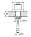 Grohe Priechodky - Priechodka výsuvnej sprchy, chróm