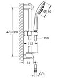 Grohe Euphoria - Sprchová súprava Duo, chróm