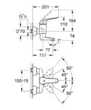 Grohe Euroeco Special - Páková umývadlová batéria, chróm