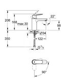 Grohe Eurosmart Cosmopolitan - Páková umývadlová batéria ES, chróm