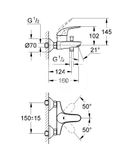 Grohe Euroeco - Vaňová batéria, chróm