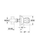 Grohe Náhradné diely - Vrchný diel podomietkového ventilu, chróm