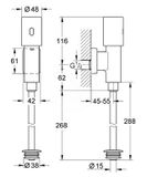 Grohe Tectron - Infračervená elektronika na pisoár, chróm