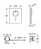 Grohe Tectron Skate - Infračervená elektronika na WC nádržky, chróm