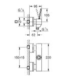 Grohe Eurocube Joy - Páková sprchová batéria, chróm