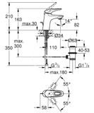 Grohe Eurostyle - Páková umývadlová batéria S, chróm