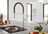 Grohe Essence - Drezová batéria s flexibilným ramenom, s prepínačom, chróm