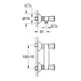 Grohe Costa L - Sprchová batéria, chróm